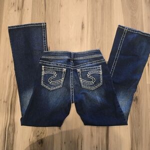 Silver Jeans Co. Dark Blue Suki Boot Cut Women's Jeans